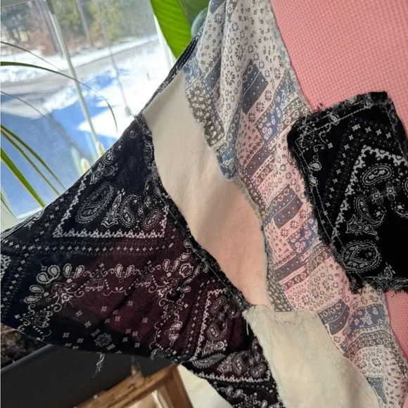 POL Pink and Black Patchwork Top - Picture 3 of 5